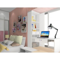 Белая настольная лампа с длинной рукоятью на зажиме к столу ___KRY385/644 (108)