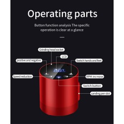 Отличный вариант подарка на день рождения. Высокоскоростной фрезер с LCD дисплеем 35 000 об/мин  ___KRY1500/1950 (2253)