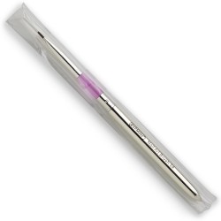 Кисть для геля ПРЯМАЯ с МЕТАЛЛИЧЕСКОЙ ручкой №3 ___+KRY032/042 (1699)
